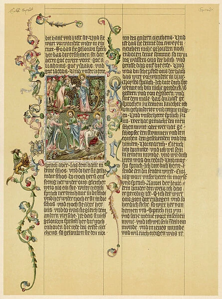 Illuminated Wenzelbibel manuscript