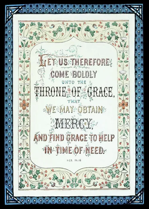 Framed Print : Illustrated Bible Text Victorian period Framed Print : Illustrated Bible Text Victorian period