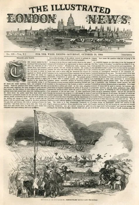 Framed Print : Illustrated London News cover, 19th October 1844 Framed Print : Illustrated London News cover, 19th October 1844