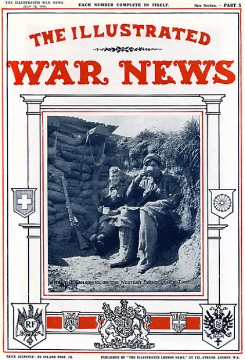 Framed Print : Illustrated War News - Canadians on the Western Front Framed Print : Illustrated War News - Canadians on the Western Front