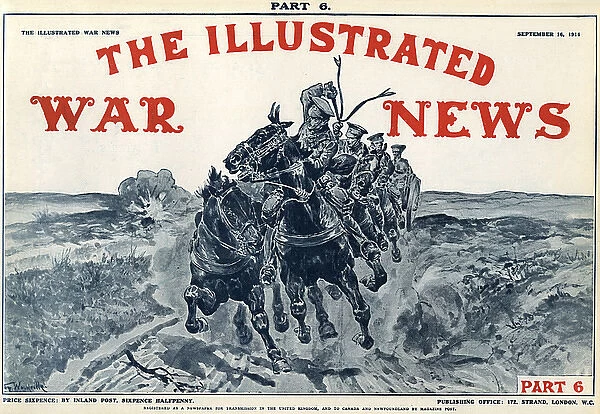Illustrated War News front cover, artillery