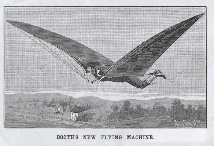 Framed Print : Illustration Booth Ornithopter Booths New Flying Machin? Framed Print : Illustration Booth Ornithopter Booths New Flying Machin?