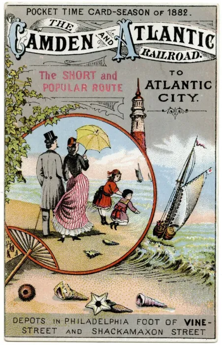 Framed Print : Illustration, The Camden and Atlantic Railroad, USA Framed Print : Illustration, The Camden and Atlantic Railroad, USA