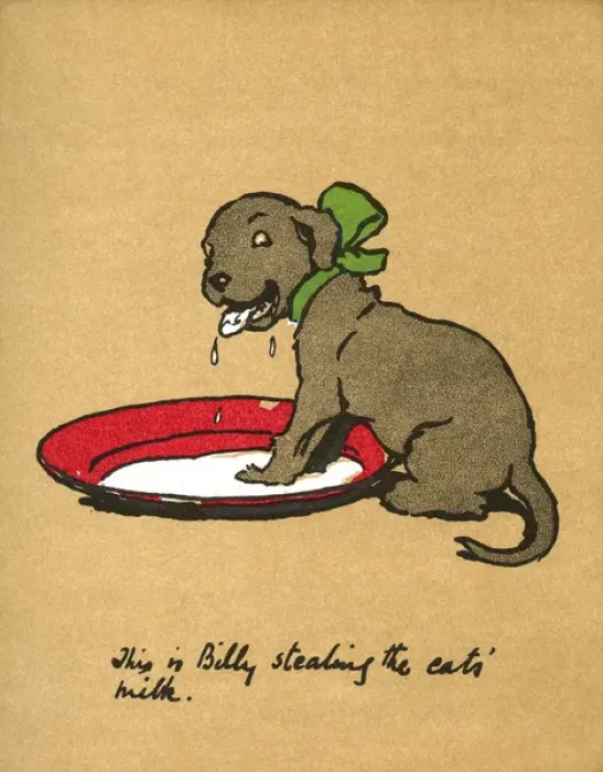 Framed Print : Illustration by Cecil Aldin, Black Billy