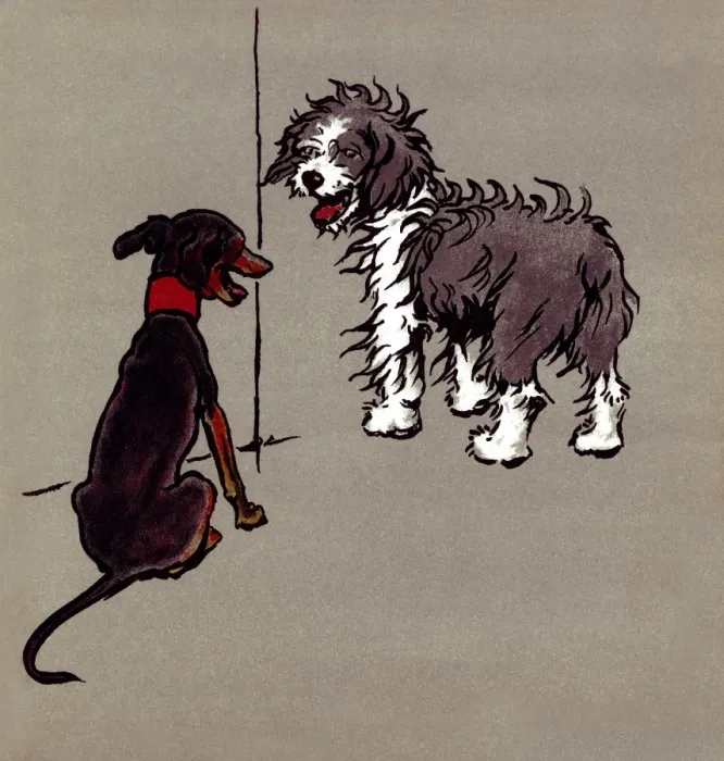 Framed Print : Illustration by Cecil Aldin, The Bobtail Puppy Book Framed Print : Illustration by Cecil Aldin, The Bobtail Puppy Book