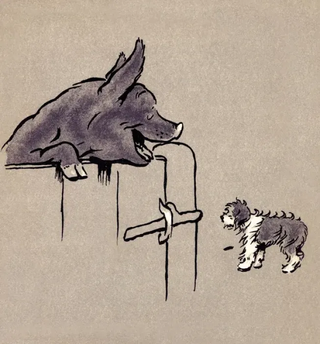 Framed Print : Illustration by Cecil Aldin, The Bobtail Puppy Book Framed Print : Illustration by Cecil Aldin, The Bobtail Puppy Book