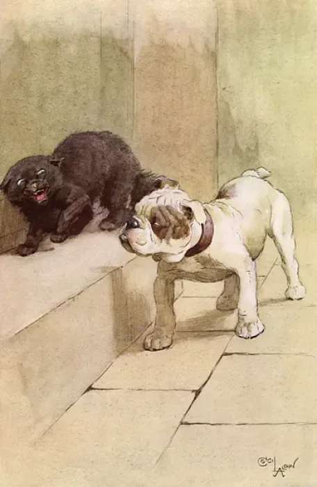 Framed Print : Illustration by Cecil Aldin, My Dog Framed Print : Illustration by Cecil Aldin, My Dog