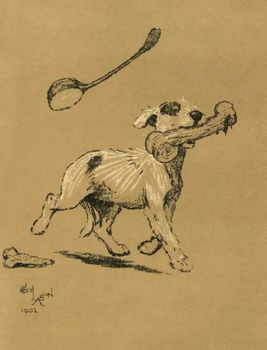 Framed Print : Illustration by Cecil Aldin, A Dog Day Framed Print : Illustration by Cecil Aldin, A Dog Day