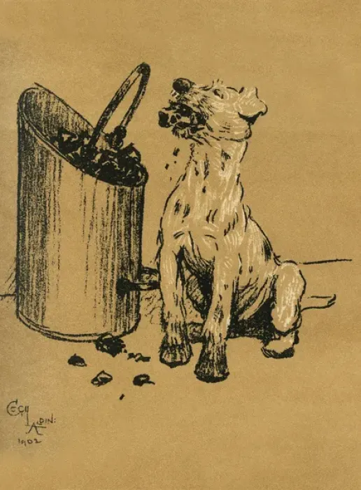 Framed Print : Illustration by Cecil Aldin, A Dog Day Framed Print : Illustration by Cecil Aldin, A Dog Day