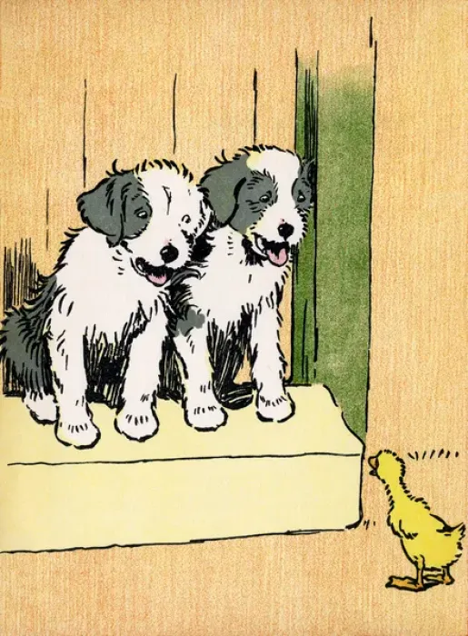 Framed Print : Illustration by Cecil Aldin, Farm Babies Framed Print : Illustration by Cecil Aldin, Farm Babies