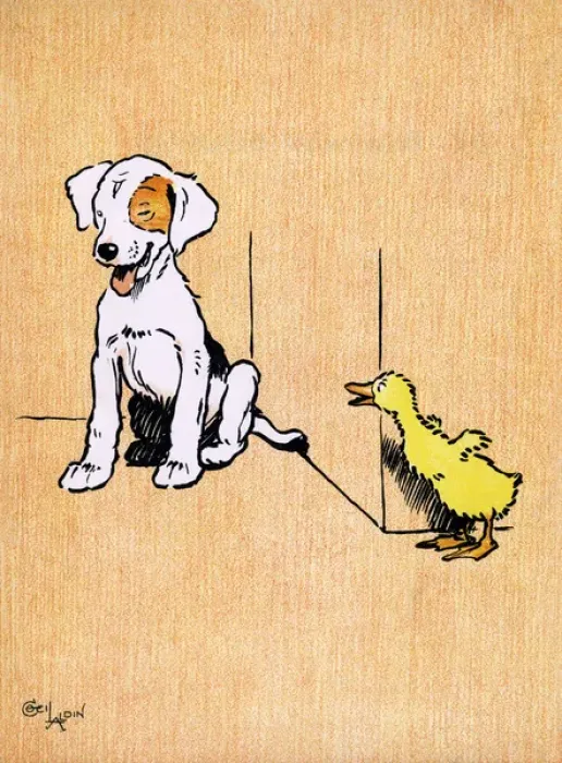 Framed Print : Illustration by Cecil Aldin, Farm Babies Framed Print : Illustration by Cecil Aldin, Farm Babies