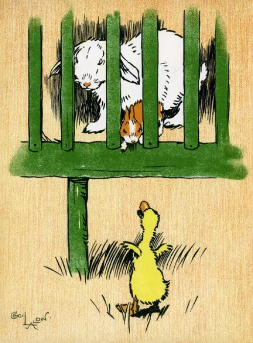 Framed Print : Illustration by Cecil Aldin, Farm Babies Framed Print : Illustration by Cecil Aldin, Farm Babies