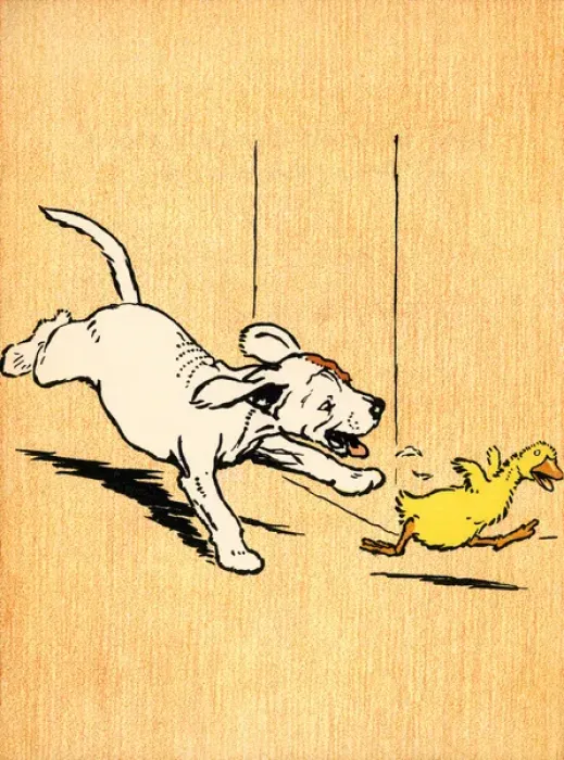 Framed Print : Illustration by Cecil Aldin, Farm Babies