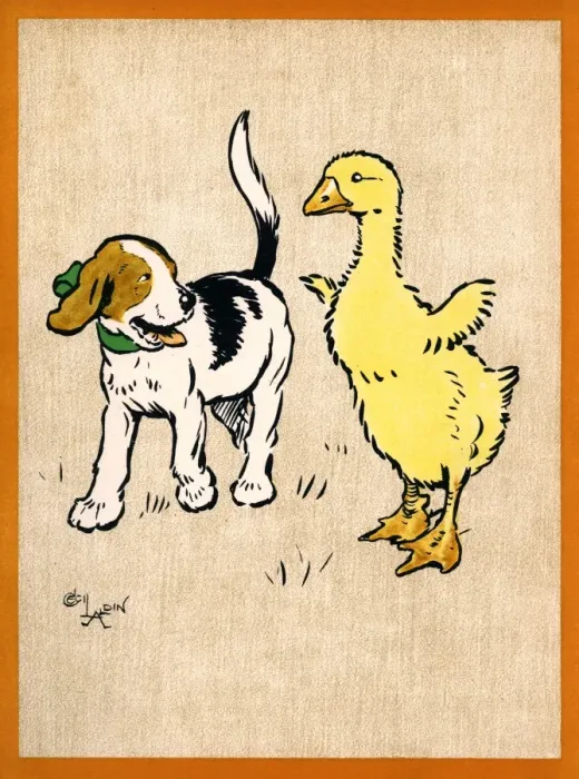 Framed Print : Illustration by Cecil Aldin, Field Babies Framed Print : Illustration by Cecil Aldin, Field Babies