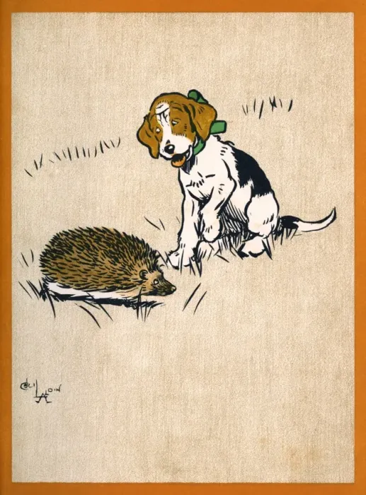 Framed Print : Illustration by Cecil Aldin, Field Babies Framed Print : Illustration by Cecil Aldin, Field Babies