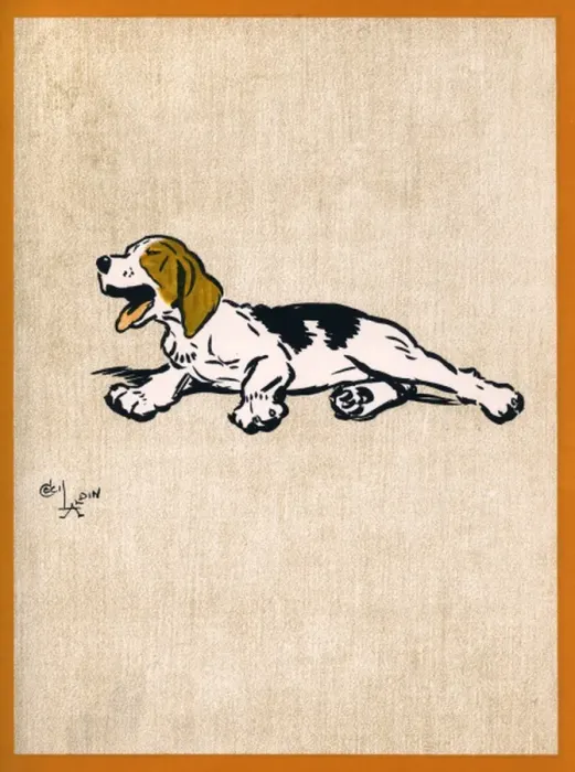 Framed Print : Illustration by Cecil Aldin, Field Babies Framed Print : Illustration by Cecil Aldin, Field Babies