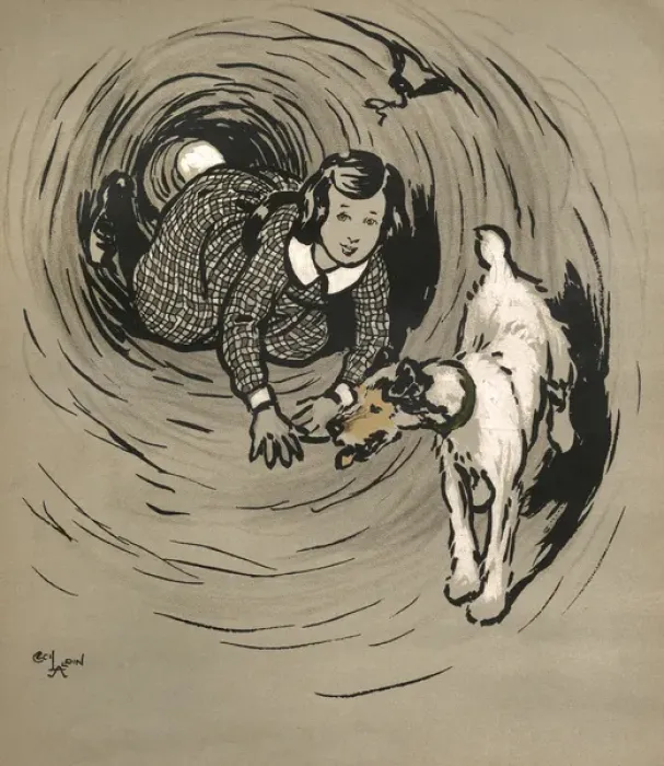 Framed Print : Illustration by Cecil Aldin, The Great Adventure Framed Print : Illustration by Cecil Aldin, The Great Adventure