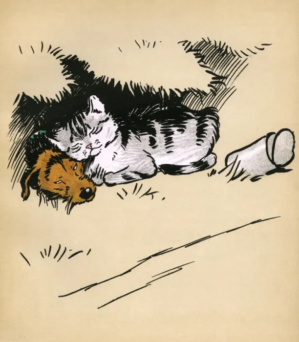 Framed Print : Illustration by Cecil Aldin, Jack and Jill Framed Print : Illustration by Cecil Aldin, Jack and Jill