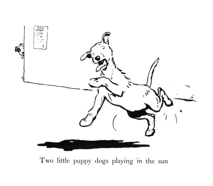 Framed Print : Illustration by Cecil Aldin, Ten Little Puppy Dogs Framed Print : Illustration by Cecil Aldin, Ten Little Puppy Dogs