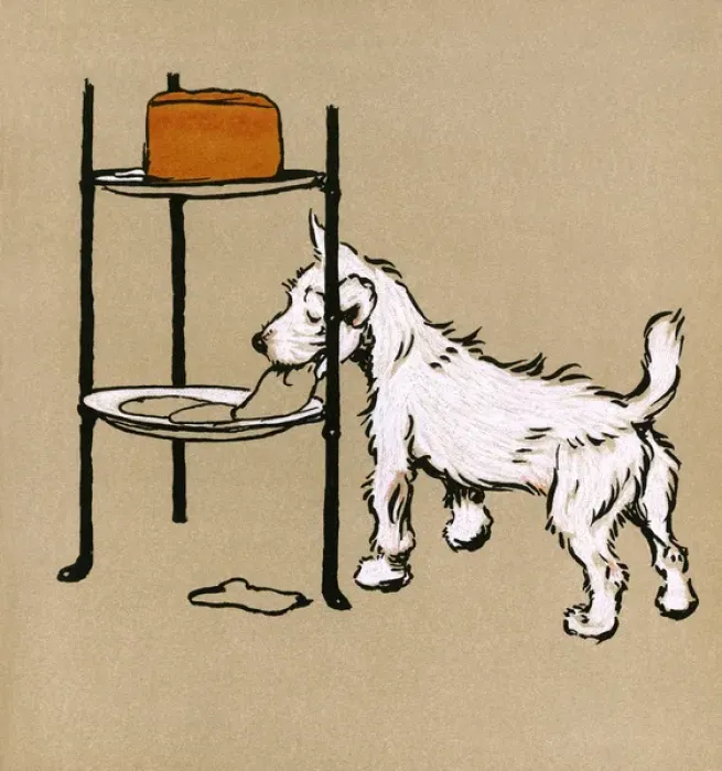 Framed Print : Illustration by Cecil Aldin, The Mongrel Puppy Book Framed Print : Illustration by Cecil Aldin, The Mongrel Puppy Book