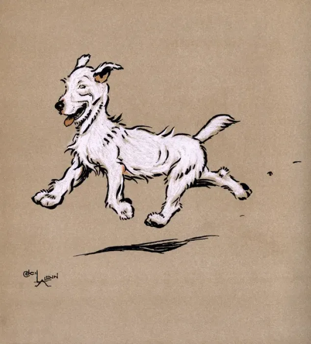 Framed Print : Illustration by Cecil Aldin, The Mongrel Puppy Book Framed Print : Illustration by Cecil Aldin, The Mongrel Puppy Book