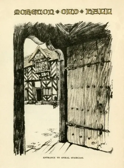 Framed Print : Illustration by Cecil Aldin, Old Manor Houses Framed Print : Illustration by Cecil Aldin, Old Manor Houses