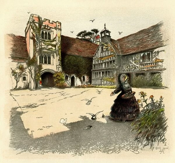 Illustration by Cecil Aldin, Old Manor Houses