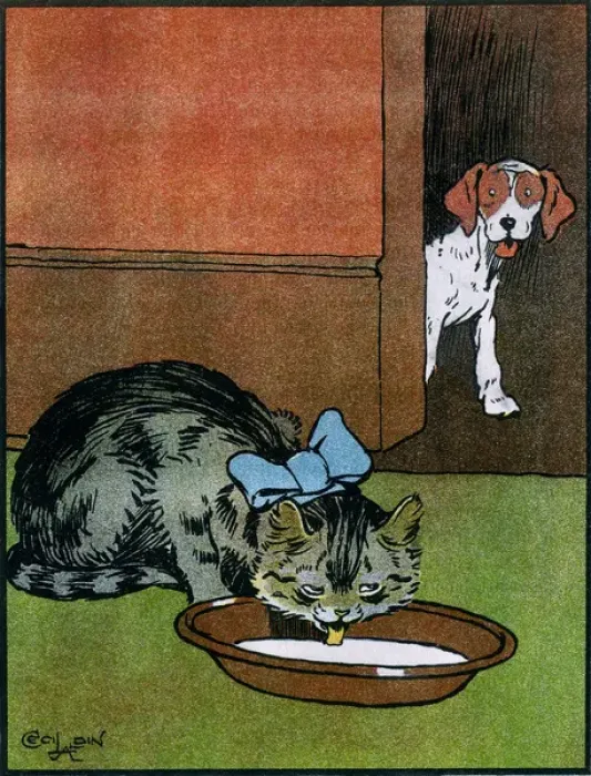 Framed Print : Illustration by Cecil Aldin, My Pets and Their Ways Framed Print : Illustration by Cecil Aldin, My Pets and Their Ways