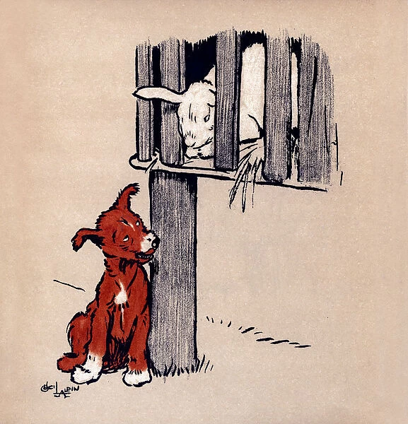 Illustration by Cecil Aldin, The Red Puppy Book