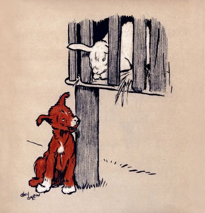 Framed Print : Illustration by Cecil Aldin, The Red Puppy Book Framed Print : Illustration by Cecil Aldin, The Red Puppy Book