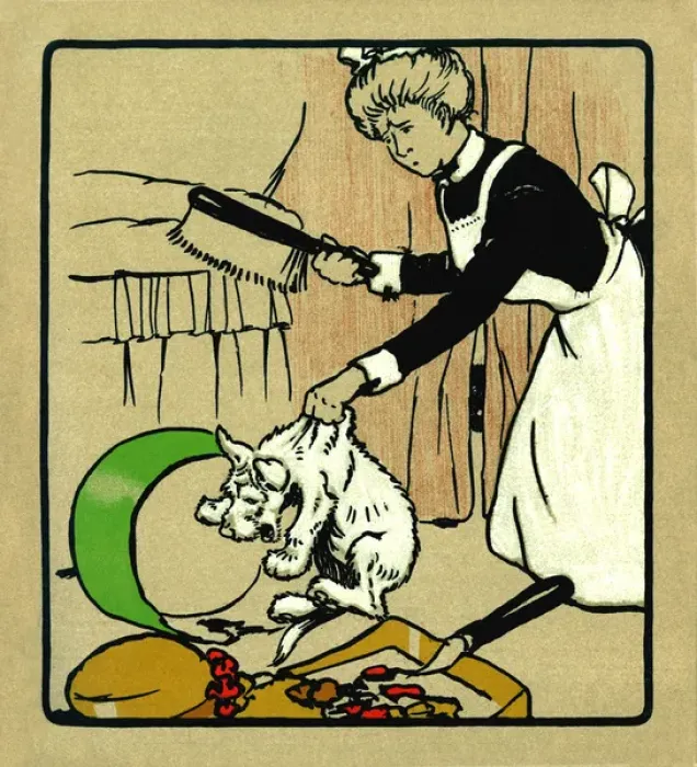 Framed Print : Illustration by Cecil Aldin, Rough and Tumble