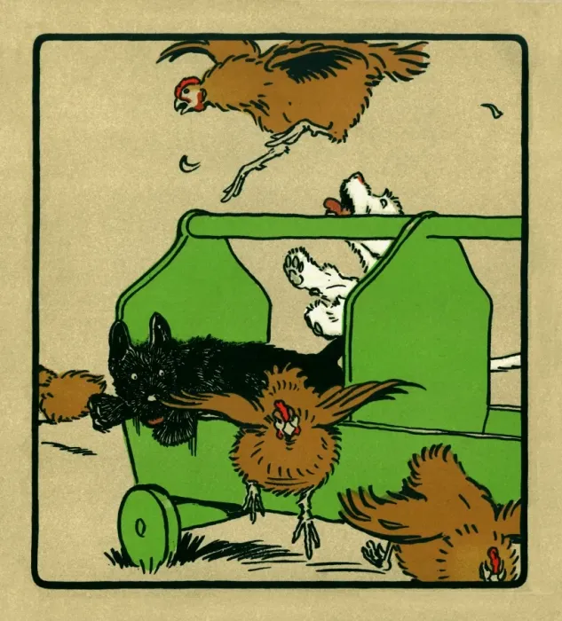 Framed Print : Illustration by Cecil Aldin, Rough and Tumble Framed Print : Illustration by Cecil Aldin, Rough and Tumble