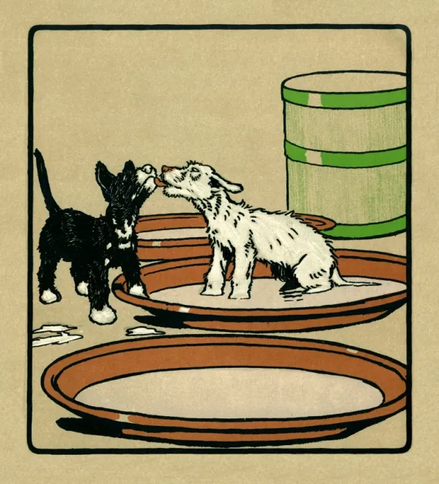 Framed Print : Illustration by Cecil Aldin, Rough and Tumble Framed Print : Illustration by Cecil Aldin, Rough and Tumble