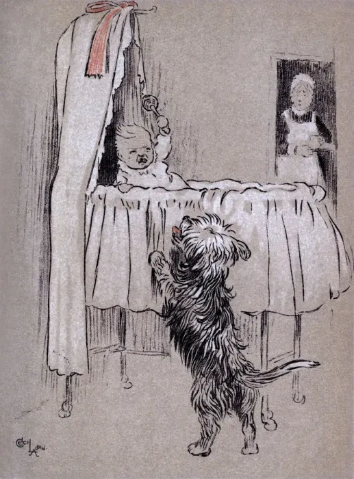 Framed Print : Illustration by Cecil Aldin, The Snob Framed Print : Illustration by Cecil Aldin, The Snob