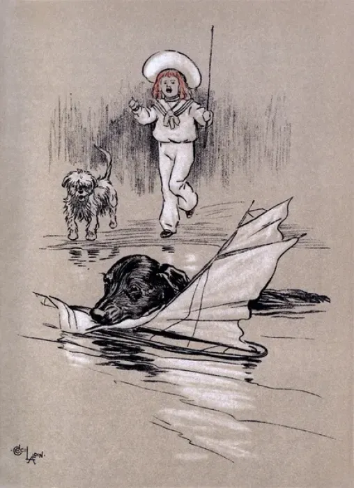 Framed Print : Illustration by Cecil Aldin, The Snob Framed Print : Illustration by Cecil Aldin, The Snob