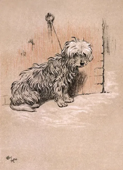 Framed Print : Illustration by Cecil Aldin, The Snob Framed Print : Illustration by Cecil Aldin, The Snob