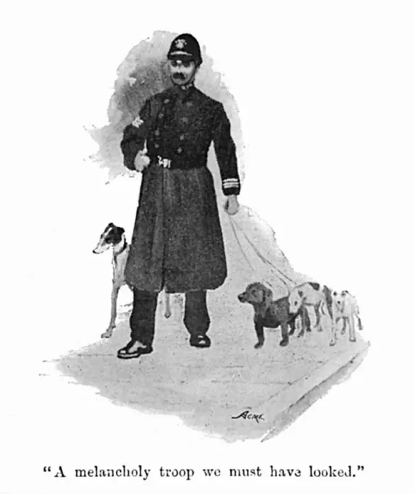 Framed Print : Illustration by Cecil Aldin, Spot and a policeman Framed Print : Illustration by Cecil Aldin, Spot and a policeman
