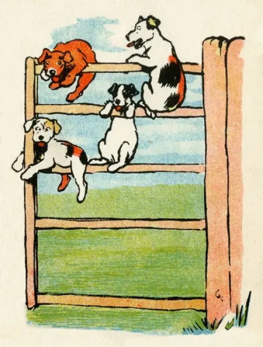 Framed Print : Illustration by Cecil Aldin, Stories from Puppyland Framed Print : Illustration by Cecil Aldin, Stories from Puppyland