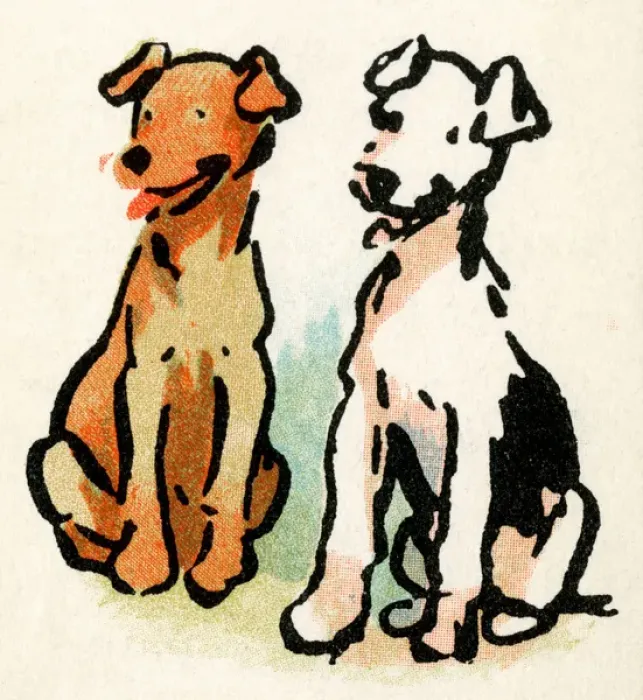 Framed Print : Illustration by Cecil Aldin, Stories from Puppyland Framed Print : Illustration by Cecil Aldin, Stories from Puppyland