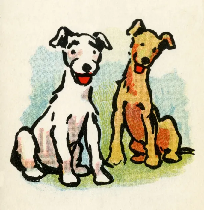 Framed Print : Illustration by Cecil Aldin, Stories from Puppyland Framed Print : Illustration by Cecil Aldin, Stories from Puppyland