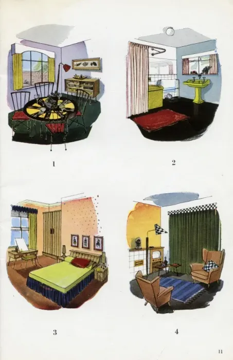 Framed Print : Illustration in The Curtain Book Framed Print : Illustration in The Curtain Book