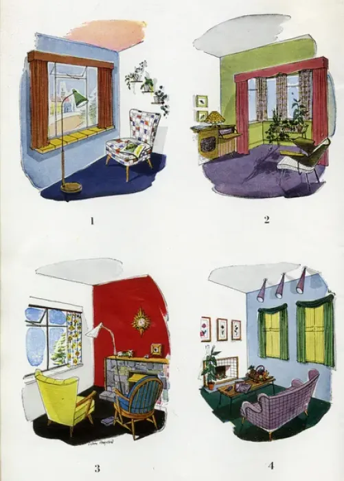 Framed Print : Illustration in The Curtain Book Framed Print : Illustration in The Curtain Book