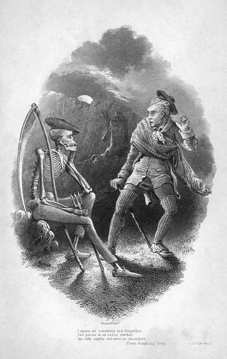 Framed Print : Illustration, Death and Doctor Hornbook Framed Print : Illustration, Death and Doctor Hornbook