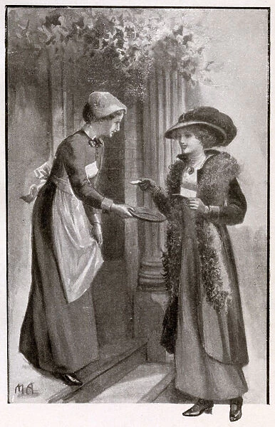 Illustration in The Etiquette of To-Day - Leaving Cards