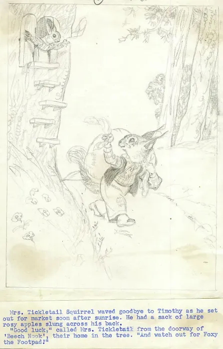 Framed Print : Illustration, Foxy the Footpad, by Dorothy Wheeler
