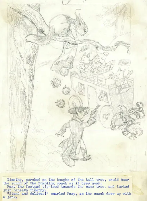 Framed Print : Illustration, Foxy the Footpad, by Dorothy Wheeler Framed Print : Illustration, Foxy the Footpad, by Dorothy Wheeler