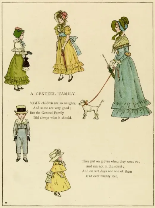 Framed Print : Illustration, A Genteel Family Framed Print : Illustration, A Genteel Family