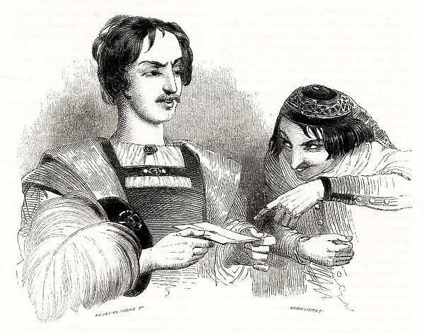 Illustration, Two Gentlemen of Verona, William Shakespeare