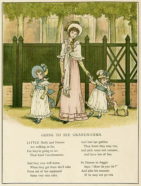 Illustration, Going to See Grandmamma
