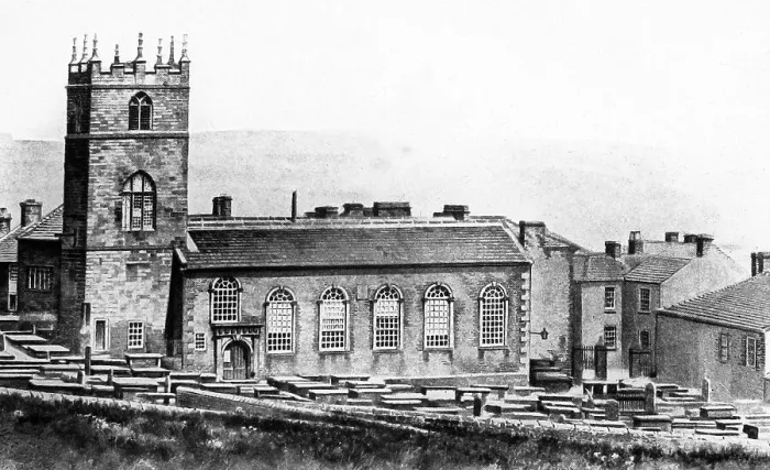 Framed Print : Illustration of Haworth Church Framed Print : Illustration of Haworth Church
